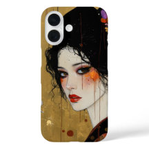 Schöne Frau in Kimono