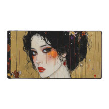 Schöne Frau in Kimono