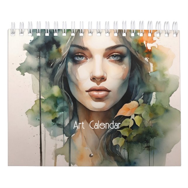 Schöne Frau ist doppelt exponiert Kalender (Titelbild)