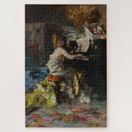 Schöne Frau Klavierspielen (von Boldini) Puzzle