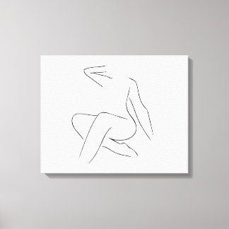 Schöne Frau Leinwanddruck