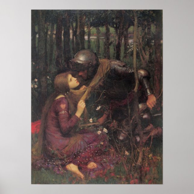Schöne Frau ohne Gnade - John Waterhouse Poster (Vorne)