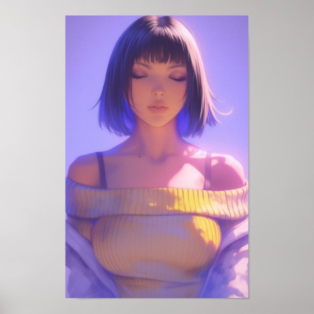 Schöne Frau Poster (Vorne)