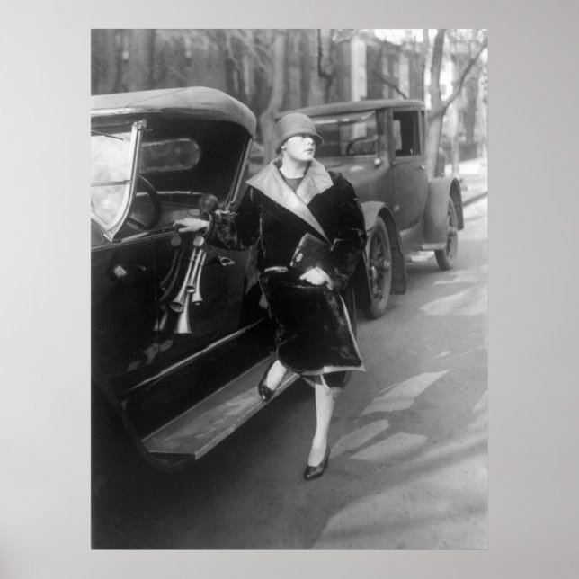 Schöne Frau und Autos, 1926 Poster (Vorne)