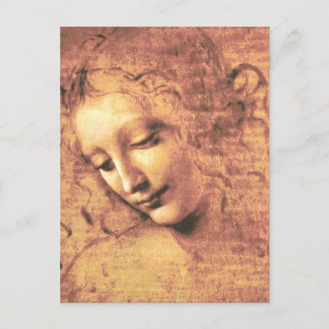 Schöne Frau von Leonardo da Vinci Postkarte (Vorderseite)