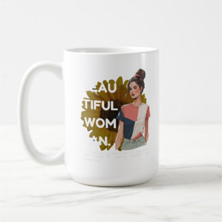 Schöne Frauen Gold Akzente Kaffee Tasse