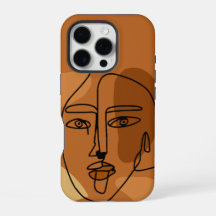 Schöne Frauen Linie Art Tough iPhone Gehäuse