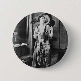 Schöne Frauen-Prallplatten-Kleiderzwanziger jahre Button