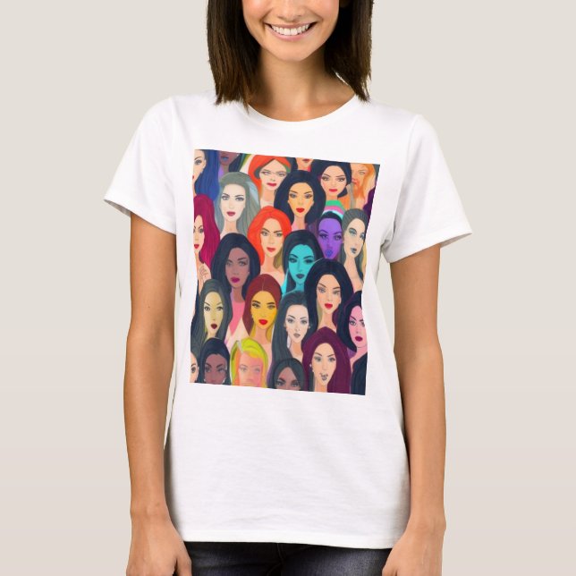 Schöne Frauen T-Shirt (Vorderseite)