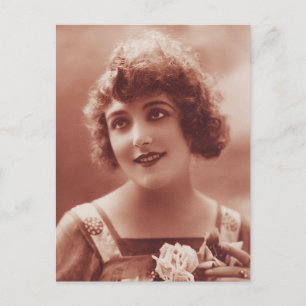 Schöne Frauenporträts aus den 1920er Jahren im Vin Postkarte