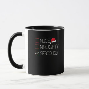 Schöne Freche Ernsthafte Weihnachten Moderner Stil Tasse