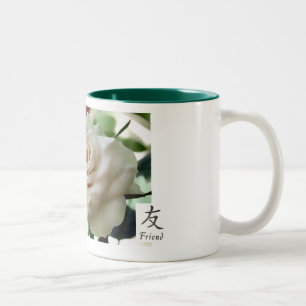 Schöne Freund-Rosen-Tasse Zweifarbige Tasse