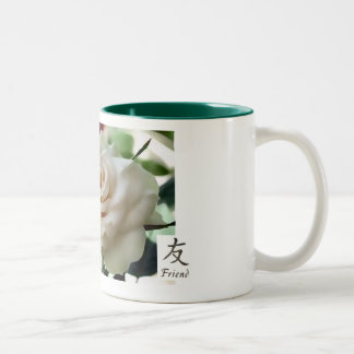Schöne Freund-Rosen-Tasse Zweifarbige Tasse