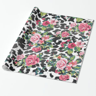 Schöne, freundlich angesagte Vintage Rose und Leo Geschenkpapier