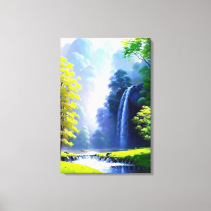 Schöne Friedliche Naturmalerei Leinwand drucken
