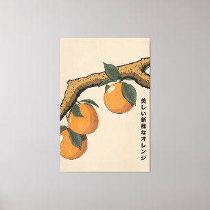 Schöne frische Orangen Leinwanddruck
