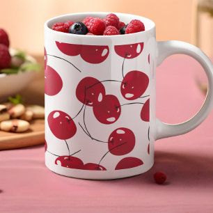 Schöne frische Red Cherry Themed Tasse