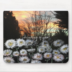 Schöne, frische Speisen gegen den Sonnenuntergang Mousepad