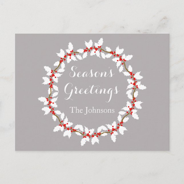 Schöne Frohe Festtage Postkarte (Vorderseite)