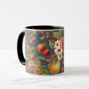 Schöne Früchte und Blume. französischer Stil Tasse