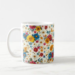 Schöne Frühlingsbäckerei Giro Wildblumen Kaffeetasse