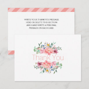 Schöne Frühlingsblumen Dankeskarte