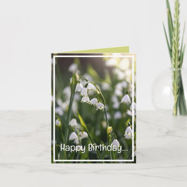 Schöne Frühlingsblumen Geburtstag Feiertagskarte (Vorderseite)