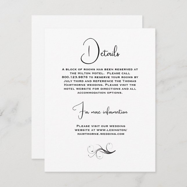 Schöne Frühlingsblumen Hochzeit Begleitkarte (Vorne/Hinten)