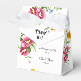 Schöne Frühlingsblumen Hochzeit Geschenkschachtel