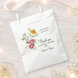 Schöne Frühlingsblumen Hochzeit Geschenktütchen