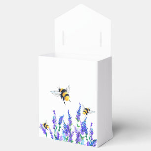 Schöne Frühlingsblumen und Bienen fliegen - Zeic Geschenkschachtel