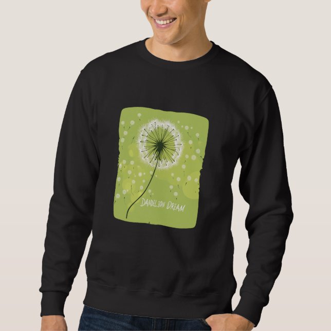 Schöne Frühlingsfarben mit Dreamy Dandelion und Fl Sweatshirt (Vorderseite)