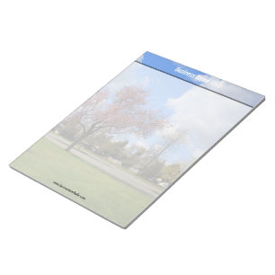 Schöne Frühlingspark-Landschaftsfotografie Notizblock