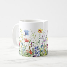 Schöne Frühlingswiese-Blume Wrap Kaffeetasse
