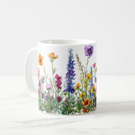Schöne Frühlingswiese-Blume Wrap Kaffeetasse