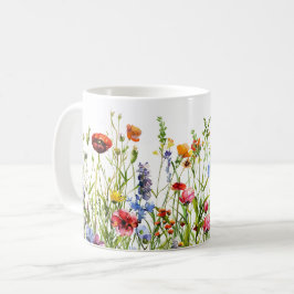 Schöne Frühlingswiese-Blume Wrap Kaffeetasse