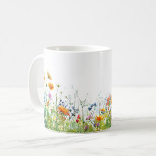 Schöne Frühlingswiese-Blume Wrap Kaffeetasse