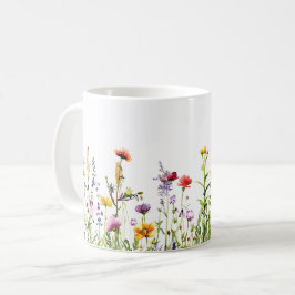 Schöne Frühlingswiese-Blume Wrap Kaffeetasse