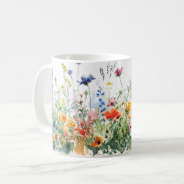 Schöne Frühlingswiese-Blume Wrap Kaffeetasse