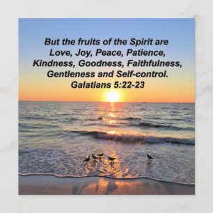 SCHÖNE GALATER 5 SONNENAUFGANg Einladung