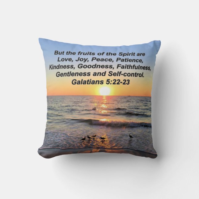 SCHÖNE GALATIANER 5 SONNENREISE KISSEN (Vorderseite)