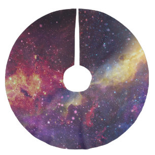 Schöne Galaxie, Nebel, Sternenhimmel. Polyester Weihnachtsbaumdecke