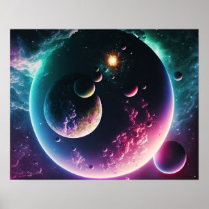 Schöne Galaxie Weltraumkosmic Universe Poste Poster