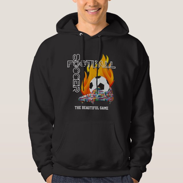 Schöne Game World FOOTBALL SOCCER Hoodie (Vorderseite)