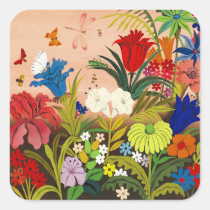 Schöne Garden Square Sticker