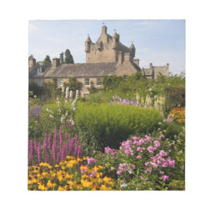 Schöne Gärten und berühmtes Schloss in Schottland Notizblock