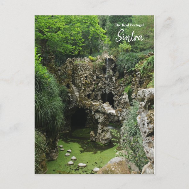 Schöne Gärten von Quinta da Regaleira Postkarte (Vorderseite)