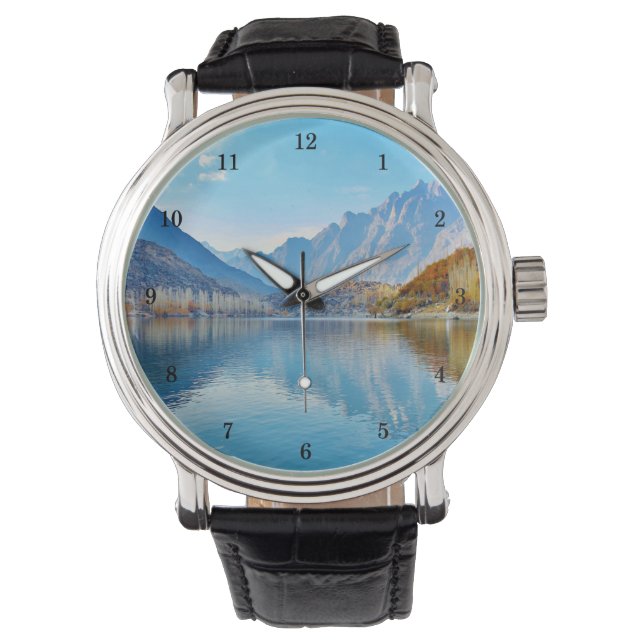 Schöne Gartenlandschaft Wrist Watch Armbanduhr (Vorderseite)