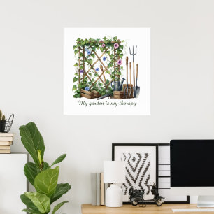 Schöne Gartentherapie Poster