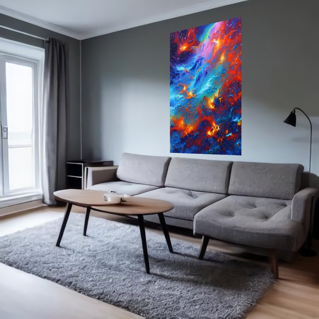 Schöne Gaswolke im Weltraum | AI Art Poster (Von Creator hochgeladen)